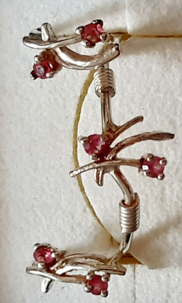 Anillo y pendientes plata