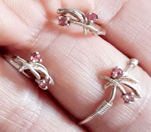 Anillo y pendientes plata