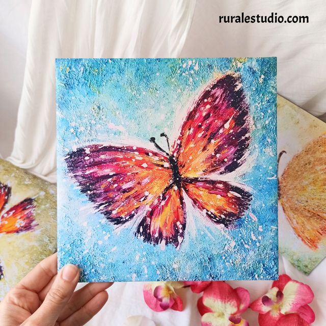 Lote de 3 cuadros decorativos de mariposas /Prints