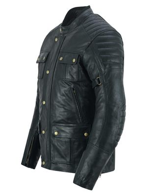 CHAQUETA MOTO PIEL