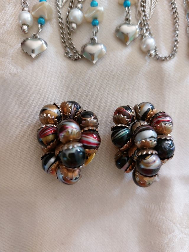 Lote pendientes bisuteria