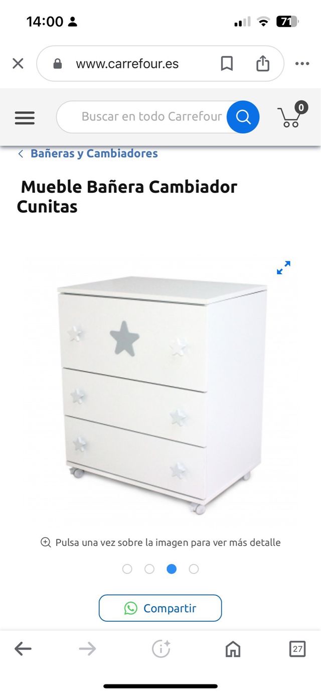 Bañera + mueble bebé