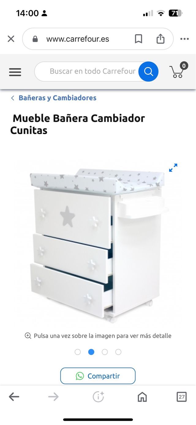 Bañera + mueble bebé