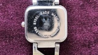 Orologio da donna inox / metallo cromato + strass