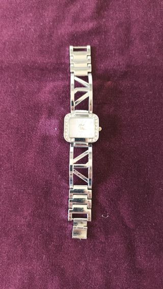 Orologio da donna inox / metallo cromato + strass
