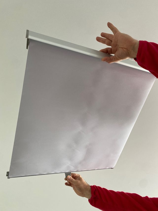 Persiana Estilo Opaca Modelo Enrollable Blanco