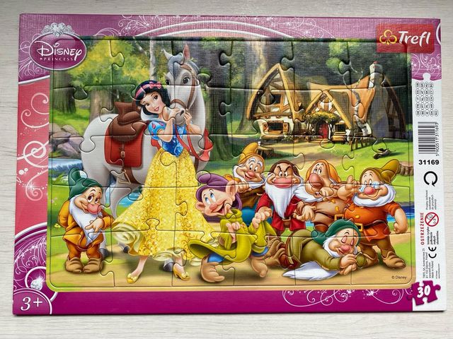 Juego 4 Puzzles de 30 piezas Princesas & Mickey