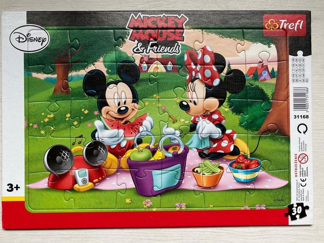 Juego 4 Puzzles de 30 piezas Princesas & Mickey