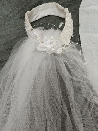 Vestido de novia talla 40/42  color crem