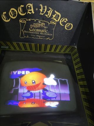 juego recreativa arcade hyper pac man. 