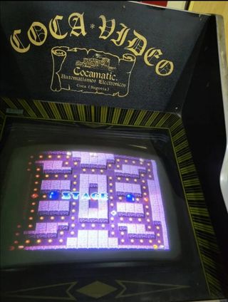 juego recreativa arcade hyper pac man. 