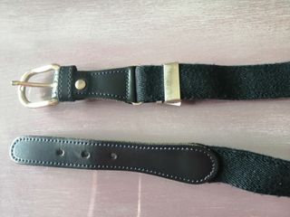 Cinturón niño azul marino piel y elas