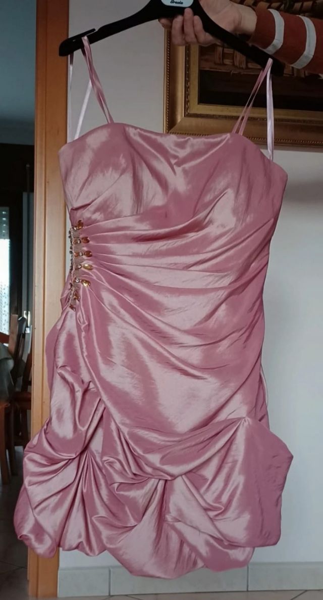 Abito rosa da cerimonia