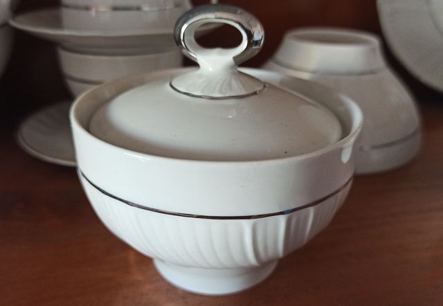 29 piezas Juego de café/ té Porcelana de Ley