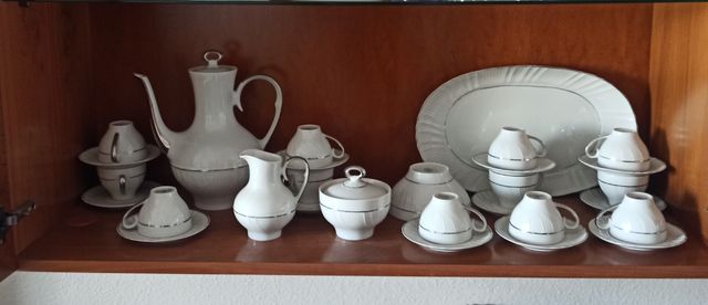 29 piezas Juego de café/ té Porcelana de Ley