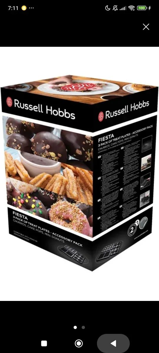 6 placas/ moldes para sandwichera