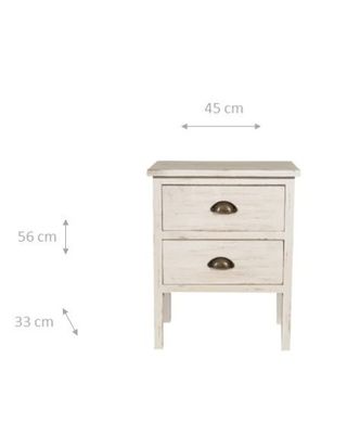 Comodino realizzato in legno di paulonia di dimens