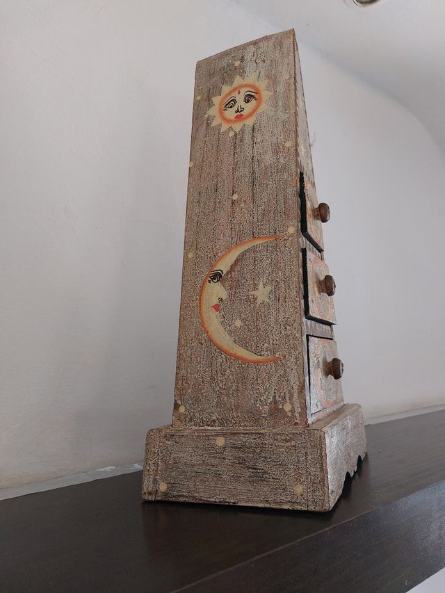 Cajonera Joyero artesanal de madera