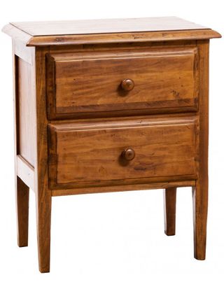 Comodino Country in legno massello di tiglio finit