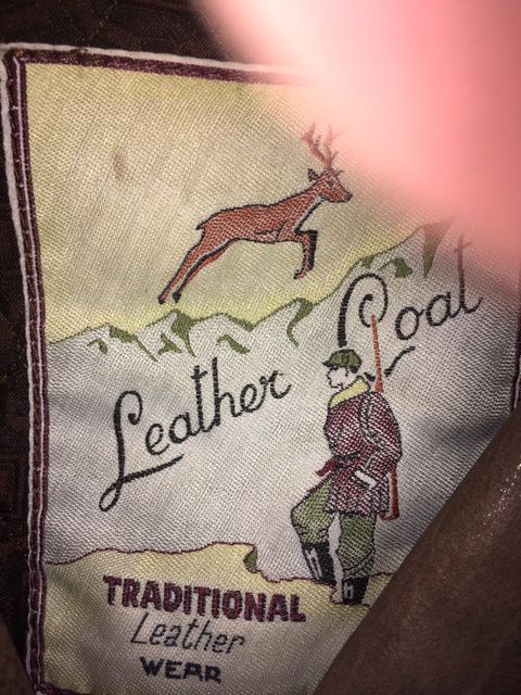 GIACCA UOMO IN PELLE  BOTTONI IN VERO CORNO  XL