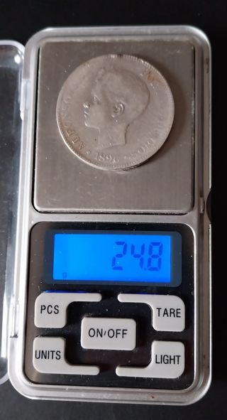 5 pesetas 1896