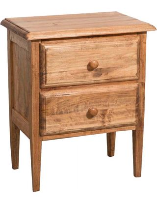 Comodino Country in legno massello di tiglio finit