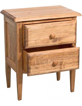 Comodino Country in legno massello di tiglio finit