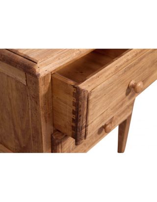 Comodino Country in legno massello di tiglio finit