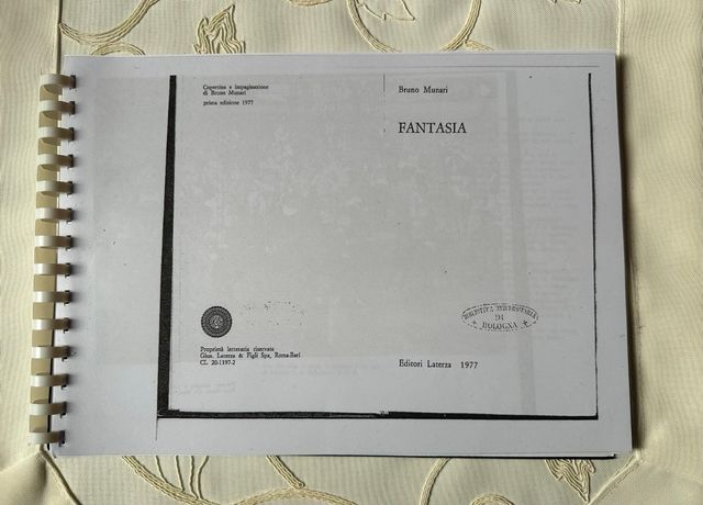 Libro Fantasia di Bruno Munari