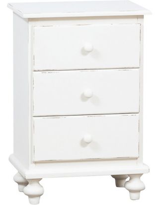 Comodino Country in legno massello di tiglio finit