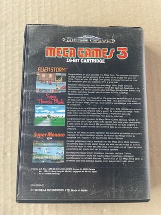 Juego Mega games 3 sega mega drive