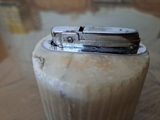 Mechero sobremesa alabastro