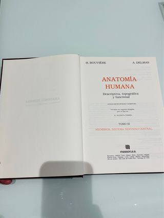 🎈Libro de Anatomía TOMO 3:Miembros.SNC.Solo envio🎈