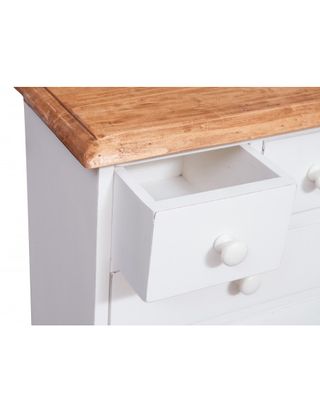 Comodino Country in legno massello di tiglio strut