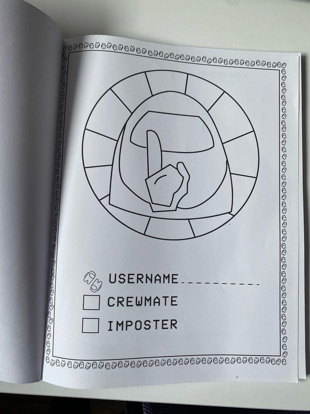 Libro para colorear Among Us