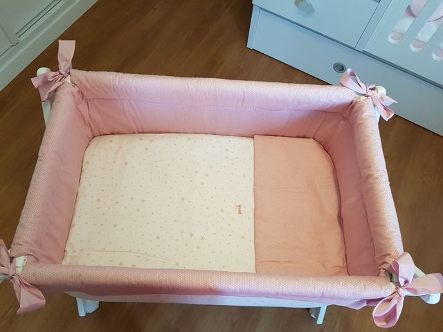 Minicuna UZTURRE con colchón y vestiduras