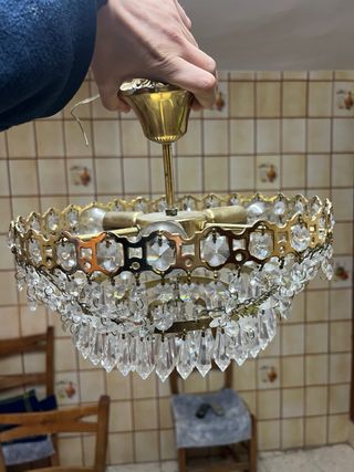 Lampara vintage de Cristal