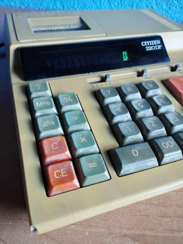 Calculadora electrónica vintage