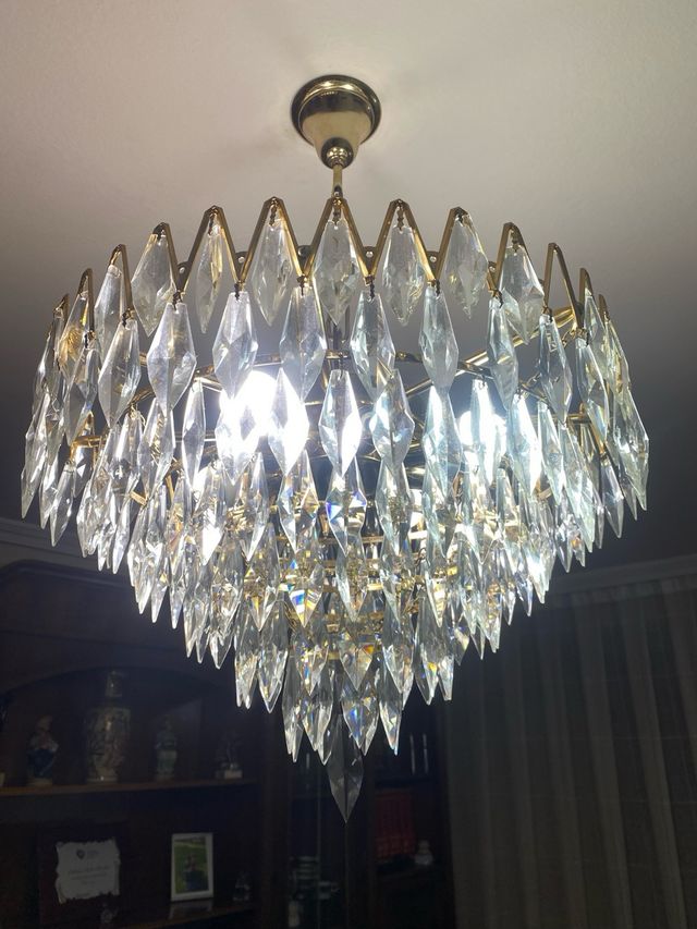 Lampada in cristallo di rocca