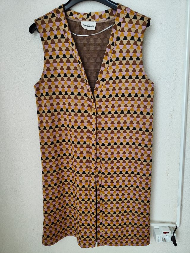 Chaleco largo estampado