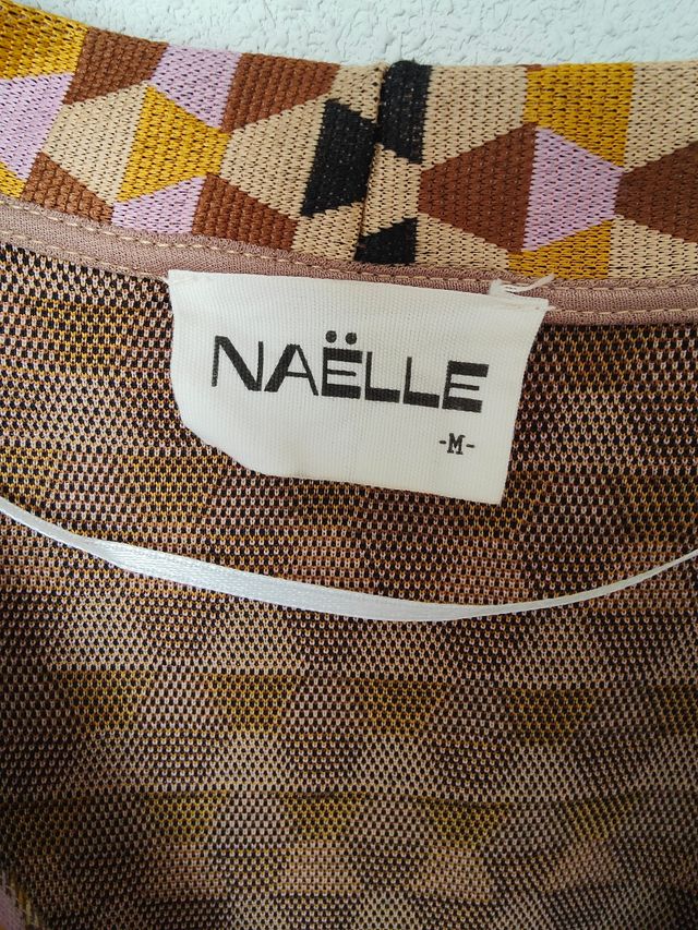 Chaleco largo estampado