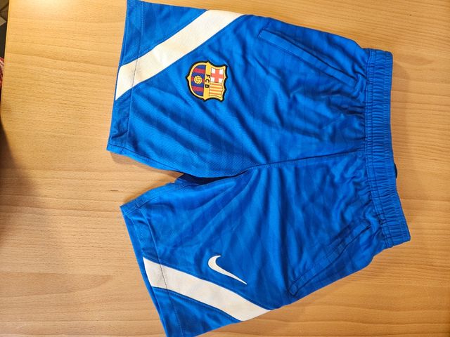 Pantalón corto Nike Barça niño niña t.M nuevo azul