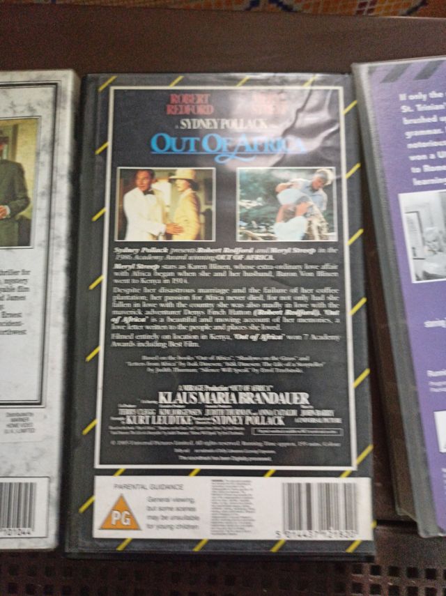 3 cintas UHS películas en ingles,obras maestras