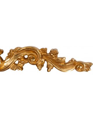 Sopraporta in legno finitura foglia oro anticato L
