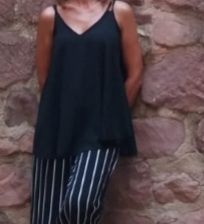 Blusa tirantes negra