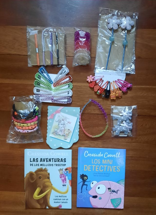 Lote de gomas pelo+libros