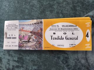 Entradas toros antiguas