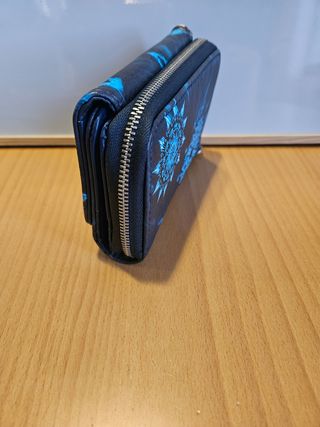 Monedero Desigual Mujer Azul Luna Rock Maria Mini
