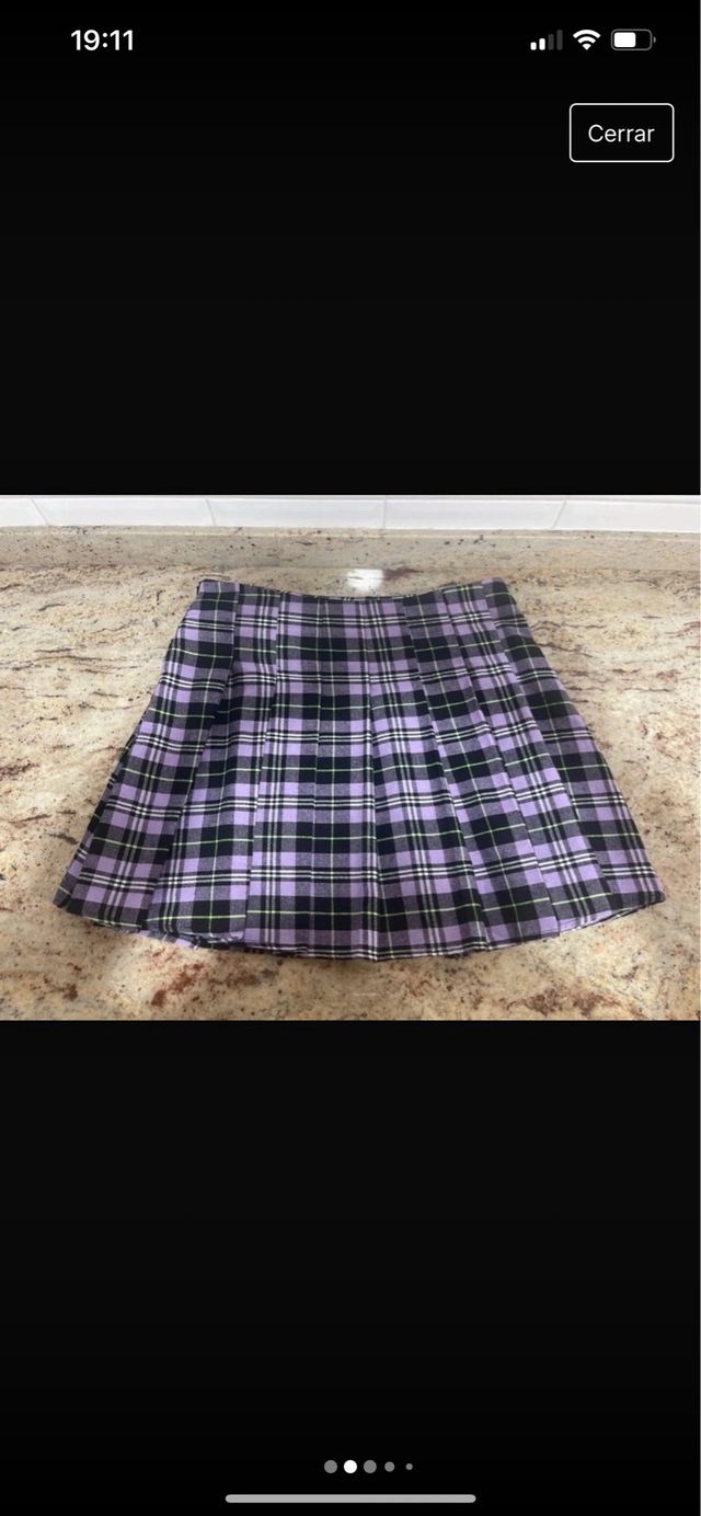 Falda a cuadros