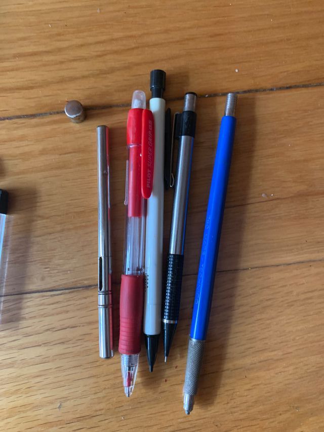 Lapiceros, minas, gomas y varios. antiguos, 